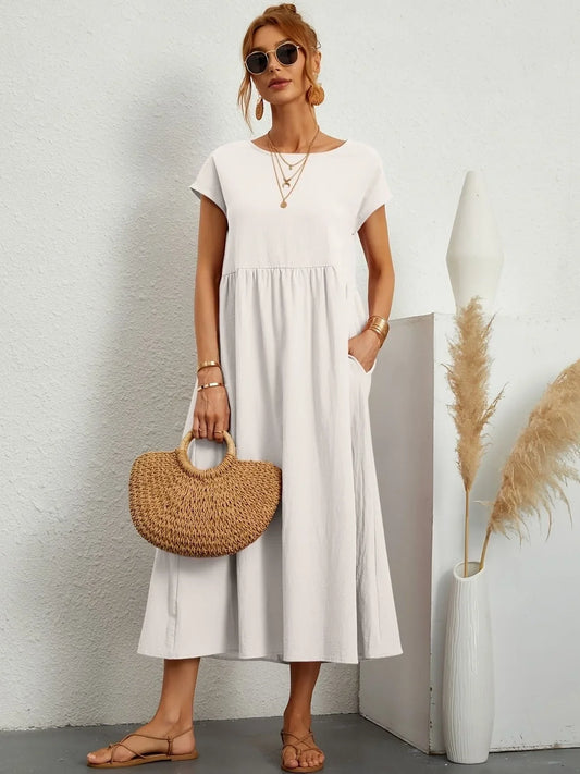 Casual Tummy-Covering Dress for Women