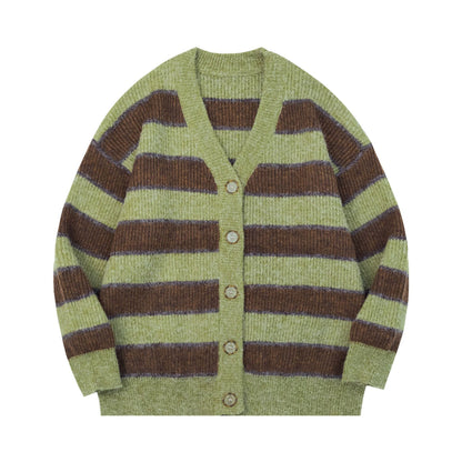 Striped Knit Cardigan for Women