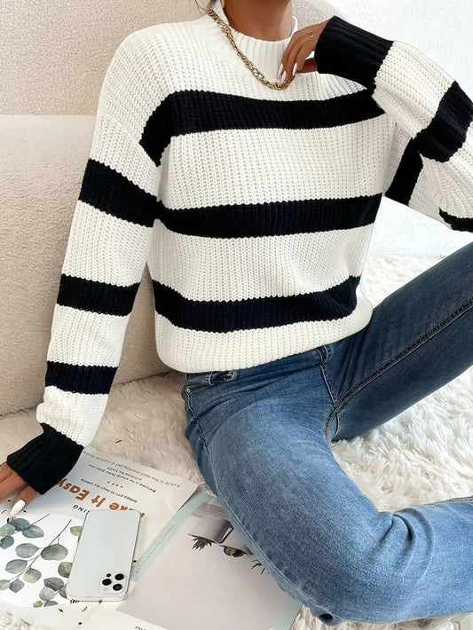 Elegant Striped Sweater for Women