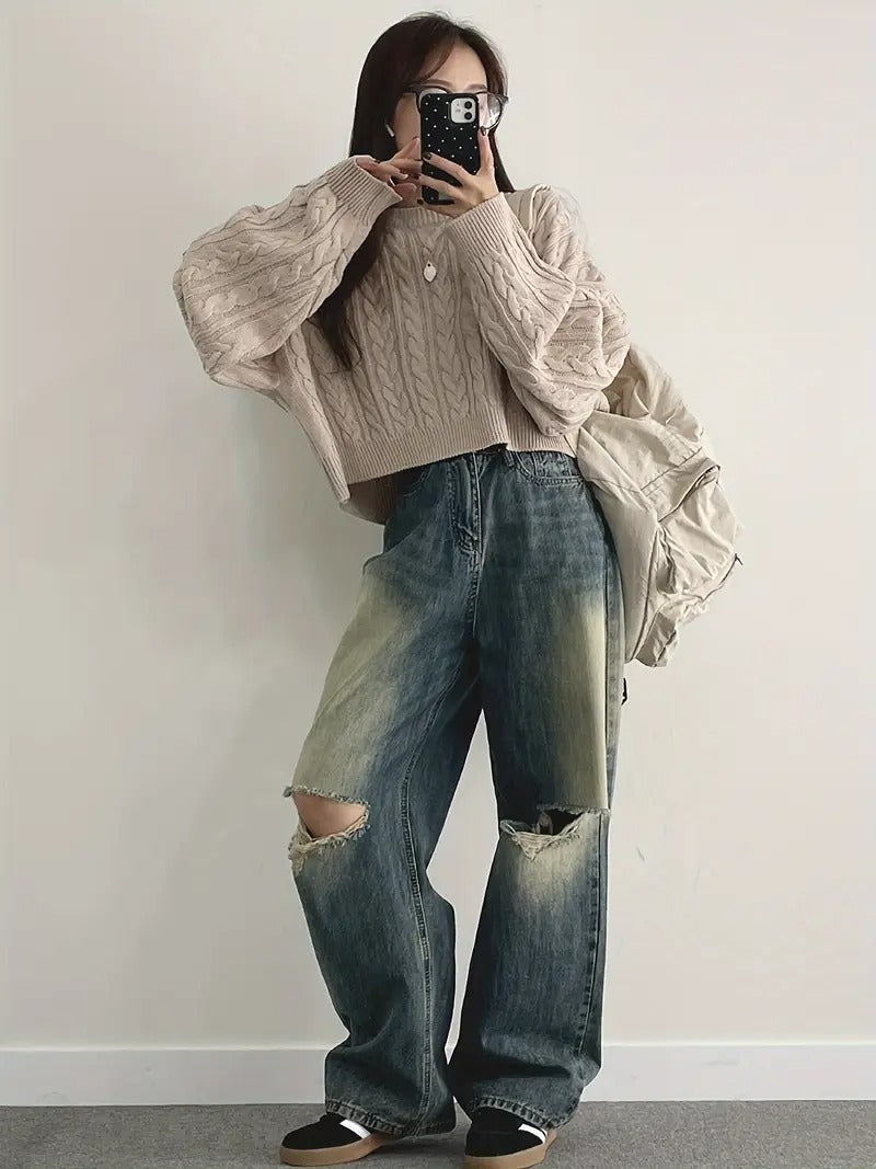 Loose Knit Sweater for Women