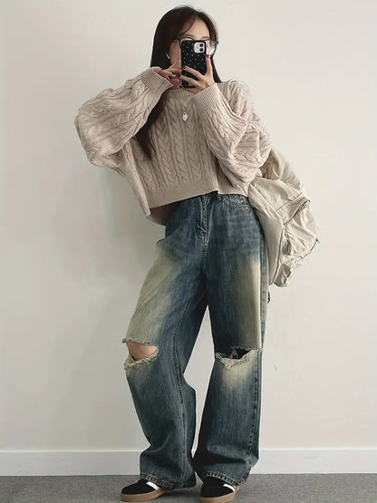 Loose Knit Sweater for Women