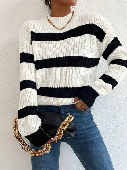 Elegant Striped Sweater for Women