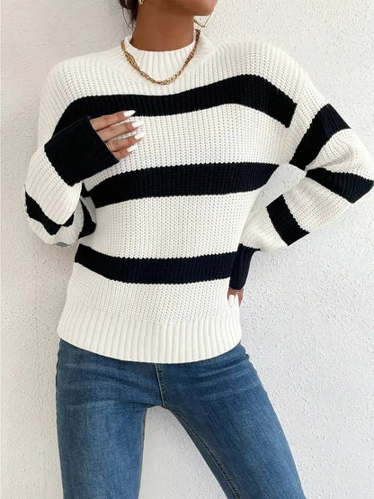 Elegant Striped Sweater for Women